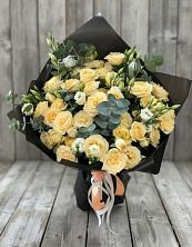 Букет цветов из:  Розы и Лизиантусы в Архипо-Осиповка