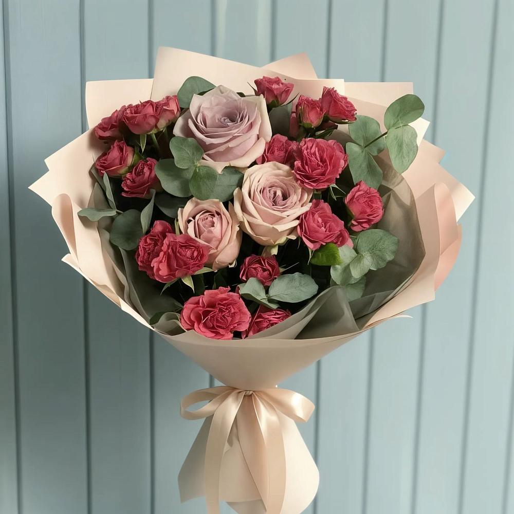 Букет цветов из: Гвоздики и Розы в Архипо-Осиповка