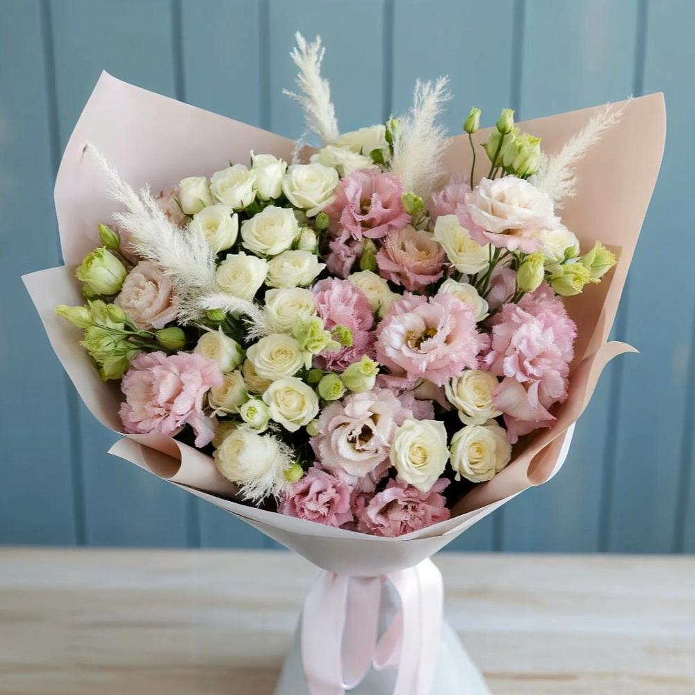 Букет цветов из: Альстромерии и Розы в Архипо-Осиповка