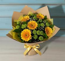 Букет цветов из:  Герберы и Хризантемы в Архипо-Осиповка