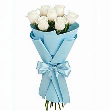 Букет 7 белых роз Проуд #REPLACE_PRED# Архипо-Осиповка