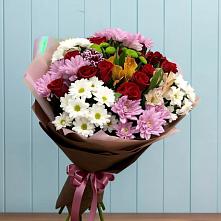 Букет цветов из:  Розы, Хризантемы и Альстромерии в Архипо-Осиповка