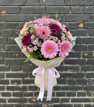 Букет цветов из:  Герберы и Хризантемы в Архипо-Осиповка
