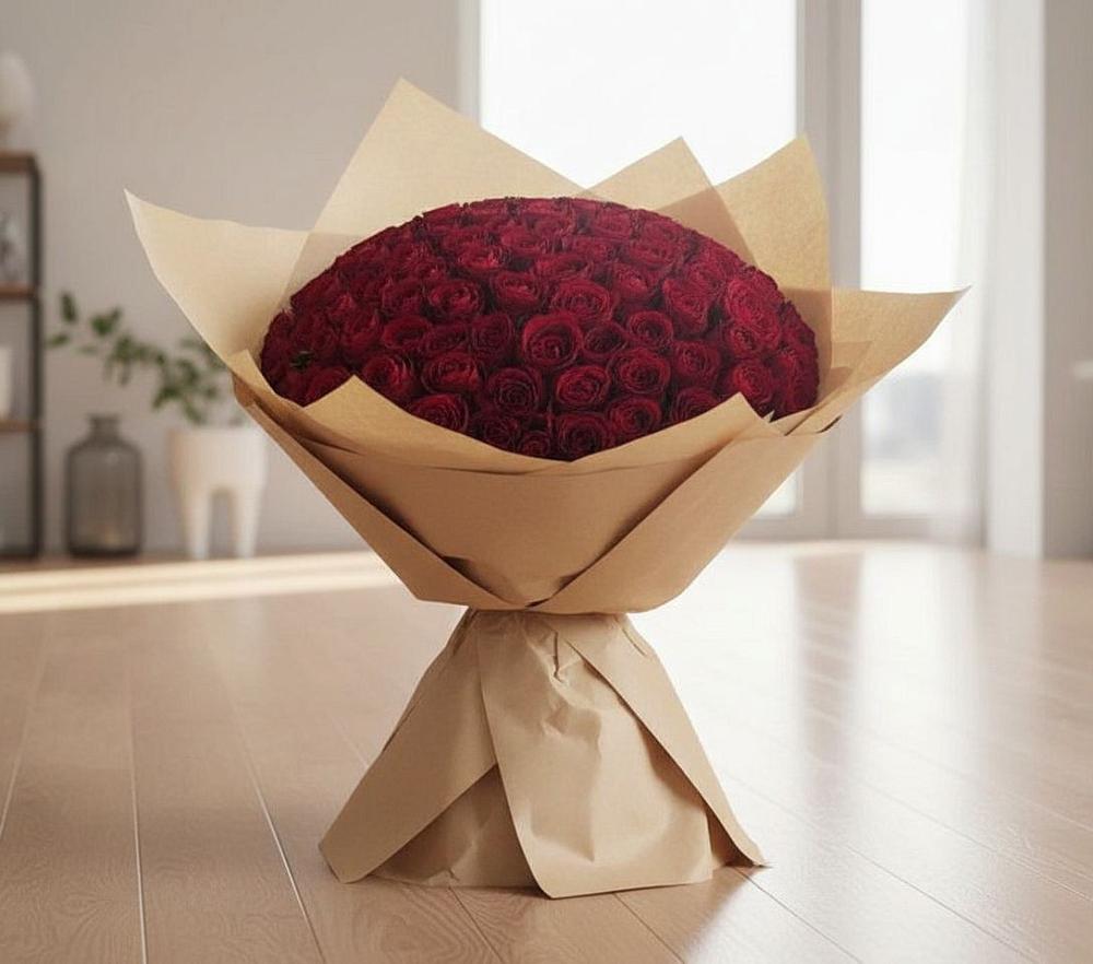 Букет 101 Красная роза в Архипо-Осиповка