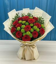 Букет цветов из:  Розы и Хризантемы в Архипо-Осиповка