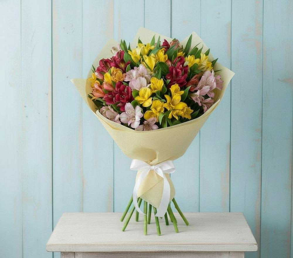 Букет цветов из: Альстромерии в Архипо-Осиповка