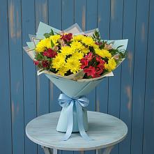 Букет цветов из:  Альстромерии и Хризантемы в Архипо-Осиповка
