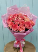 Букет 15 Розовых роз Равель в Архипо-Осиповка