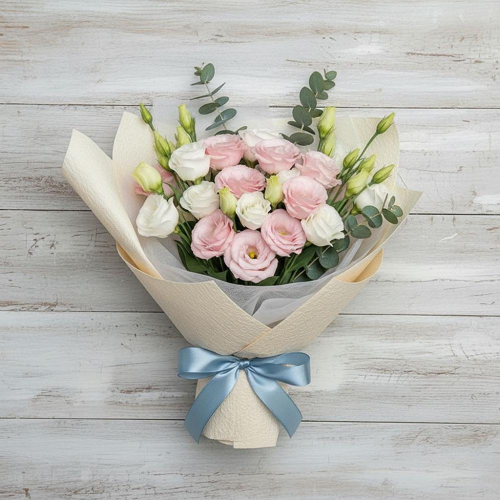 Букет цветов из: Лизиантусы в Архипо-Осиповка